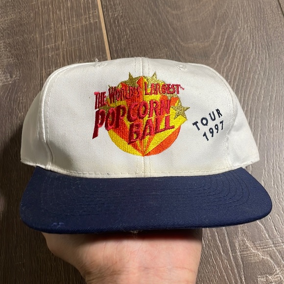 Vintage 1997 Popcorn Tour SnapBack Hat - Picture 1 of 5